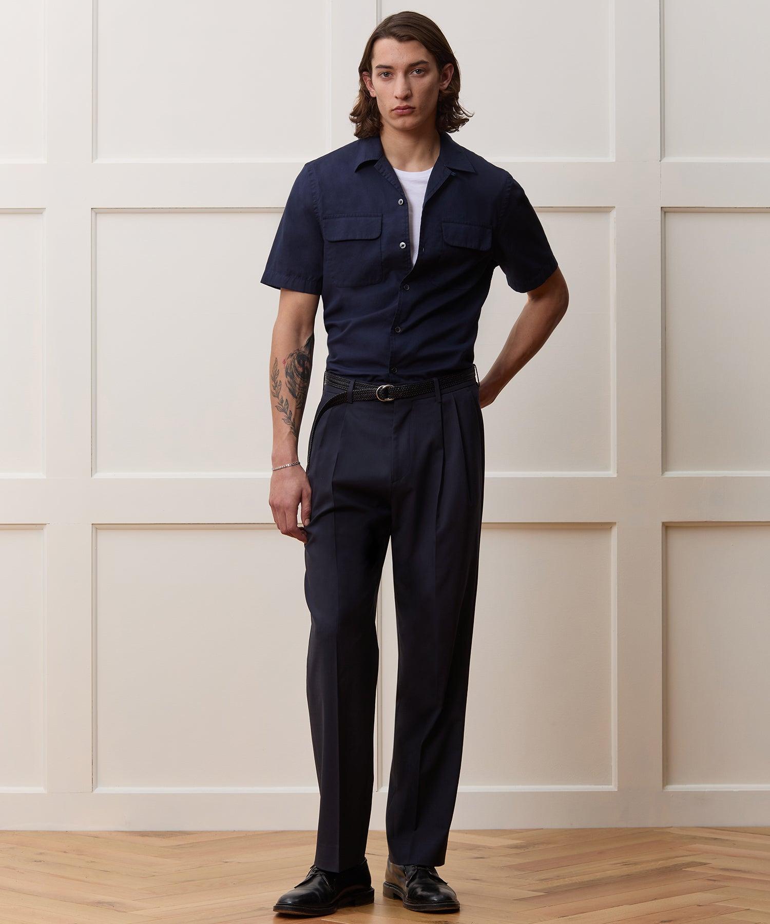 Cotton Oxford Camp Collar Shirt Product Image