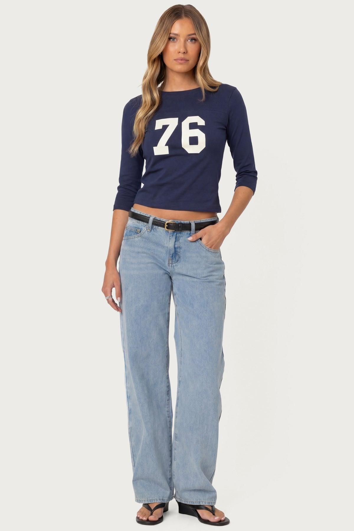 Raelynn Washed Low Rise Baggy Jeans Product Image