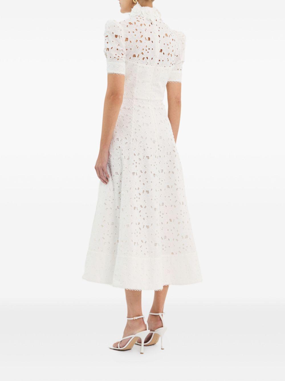 embroidered midi dress Product Image