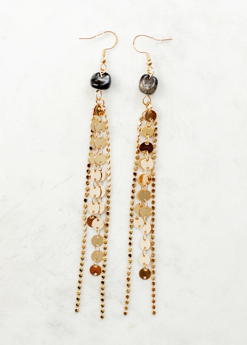 Sagitta Earrings in Stone Female Product Image