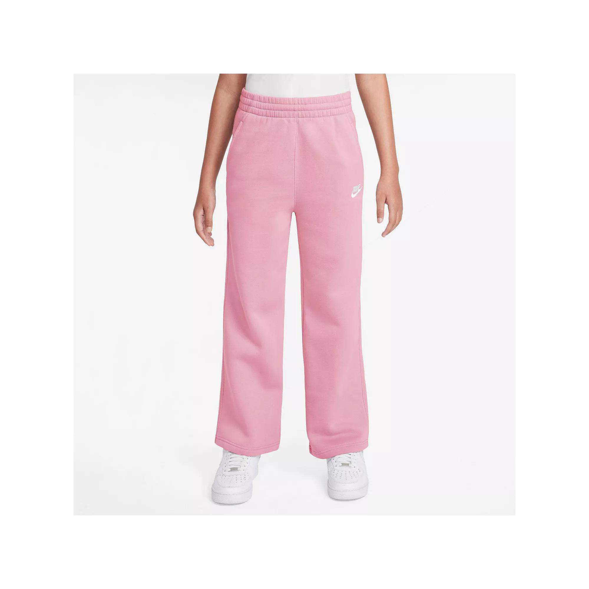 Unisex Nike Sportswear Club Fleece Girls Wide-Leg Pants | FZ6774-063 Product Image