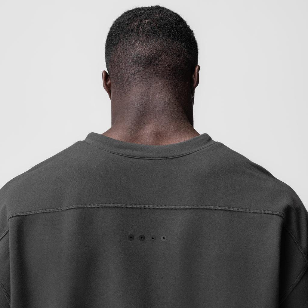 0945. Micro-Terry Warm-Up Tee - Black Product Image