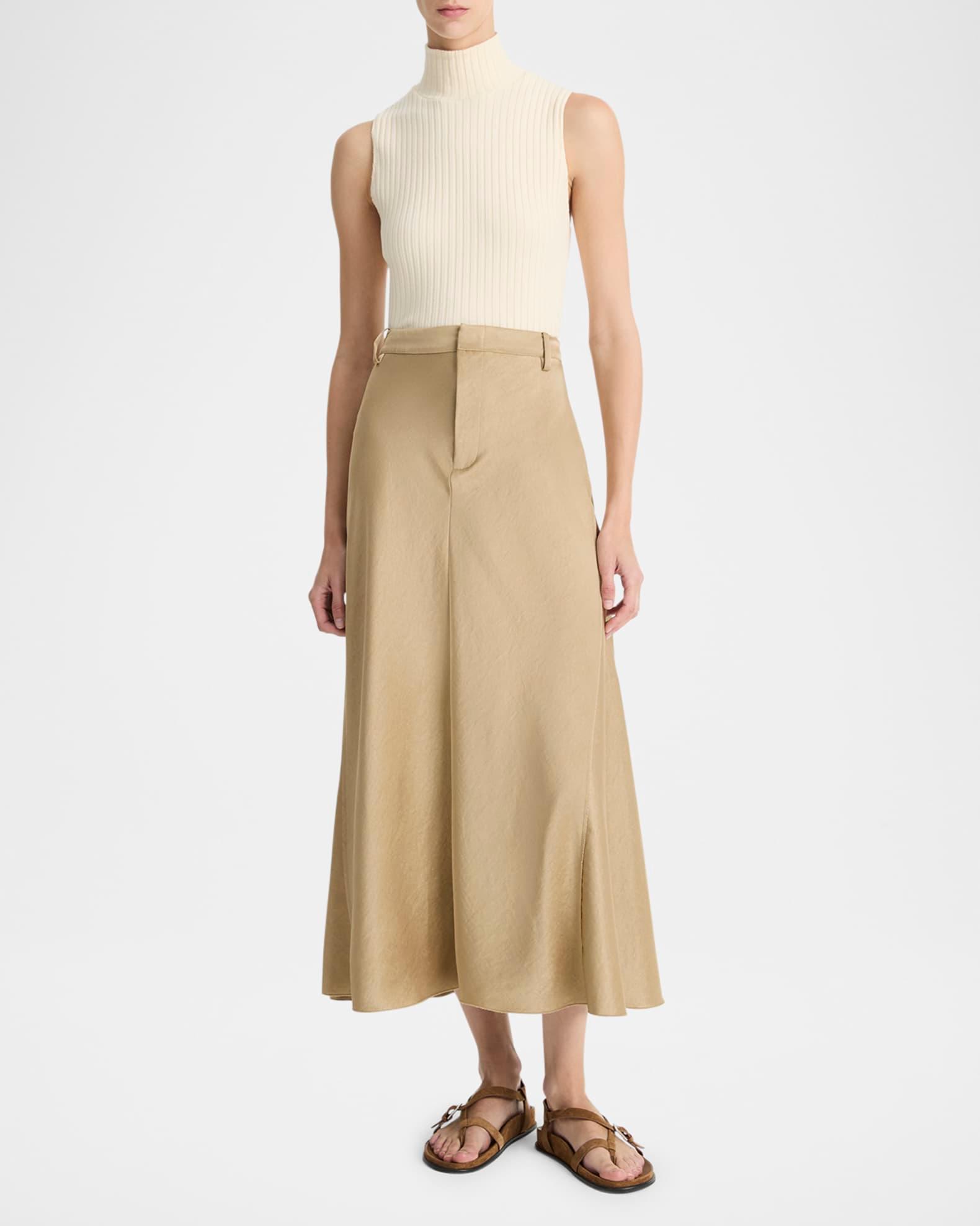 Ribbed Sleeveless Turtleneck Top Product Image