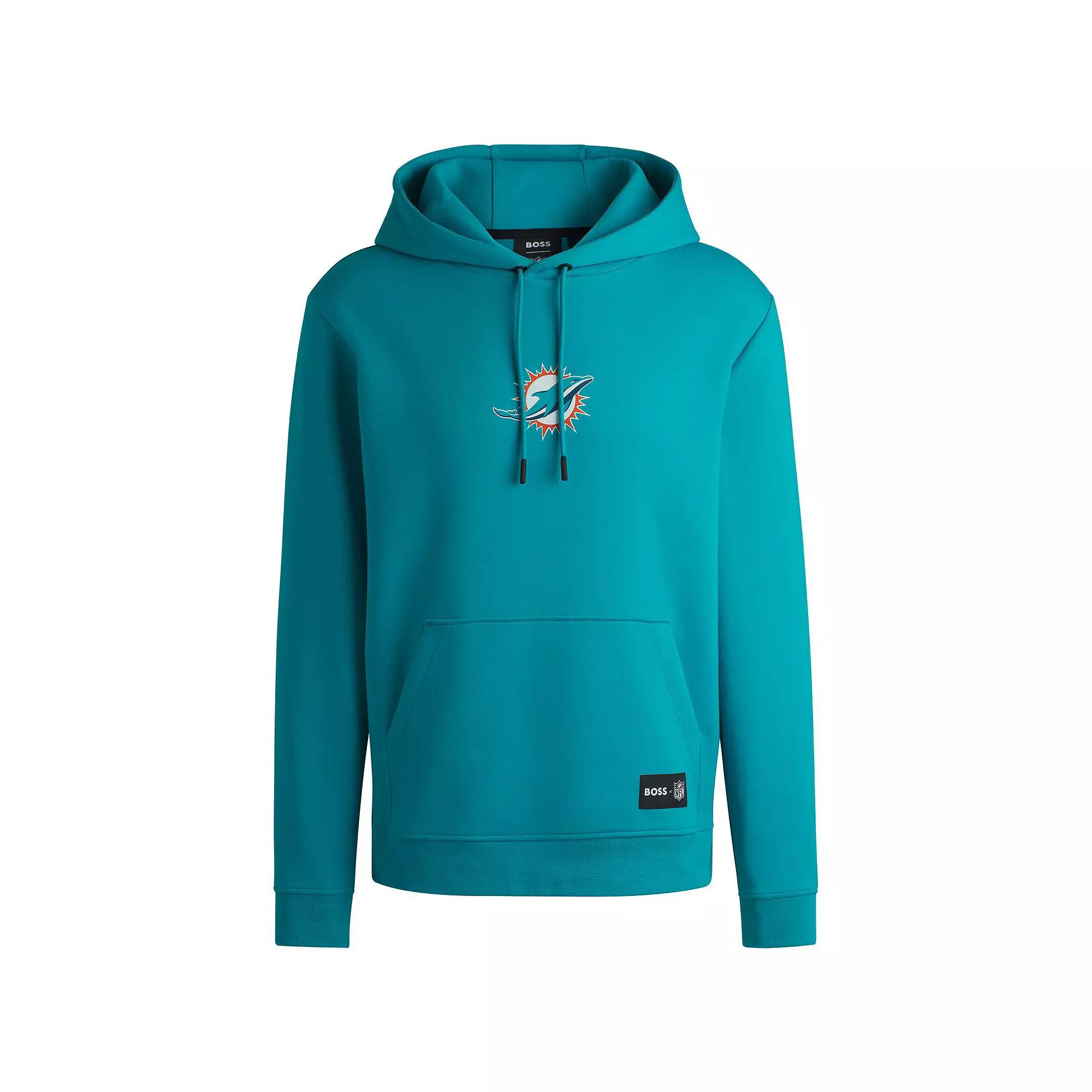 Unisex HUGO BOSS Aqua Miami Dolphins Woodson Tri-Blend Hoodie, Adult Unisex,  Product Image