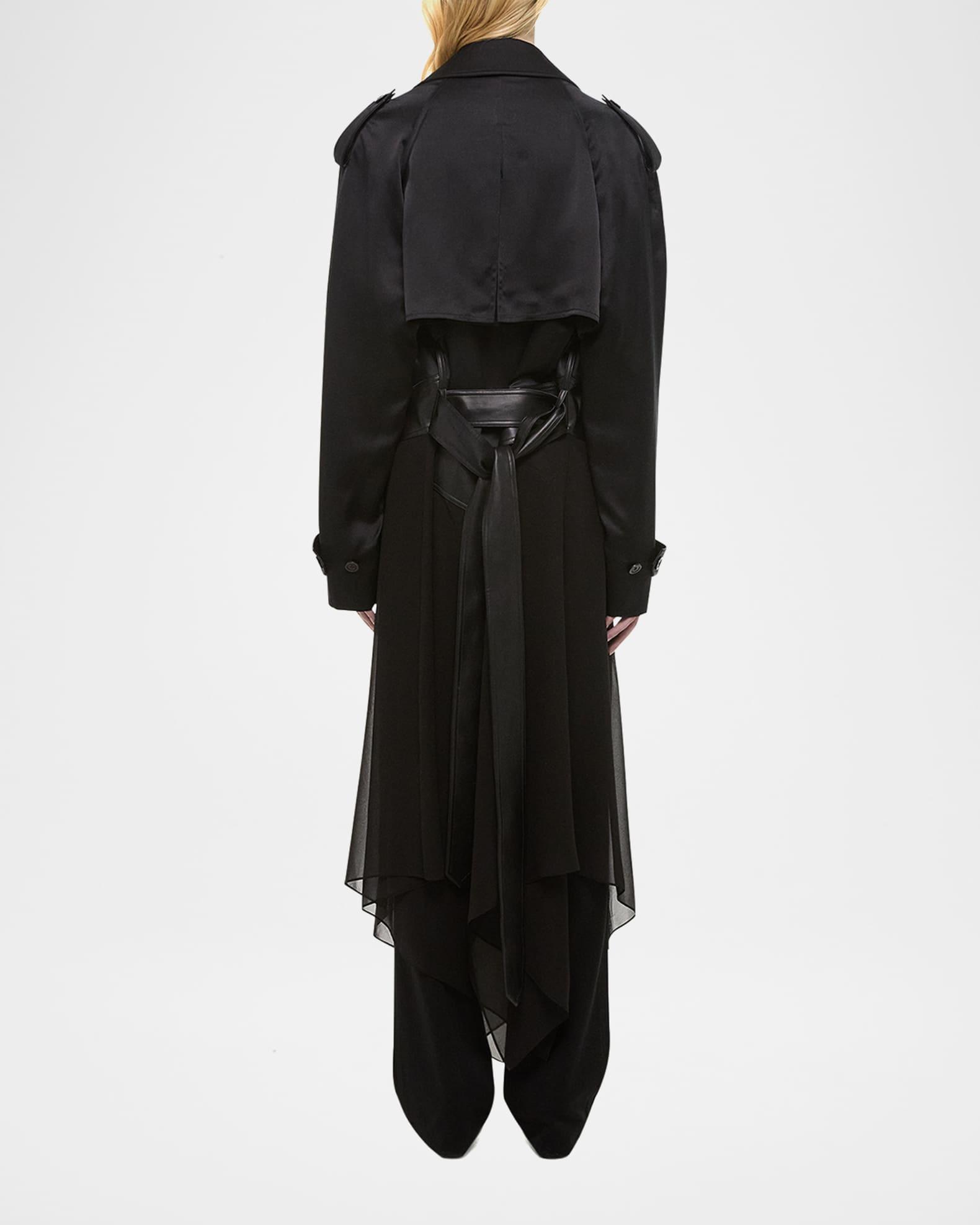 Belted Scarf Trench Coat  Product Image