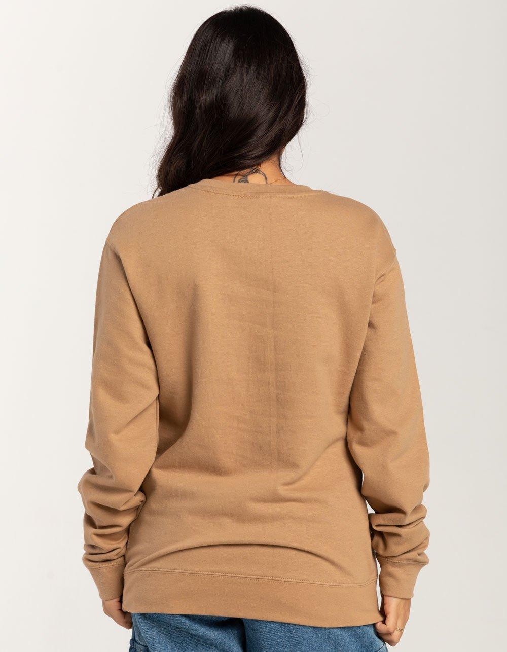 OBEY Clumsy Puppy Womens Crewneck Sweatshirt - SAND Product Image