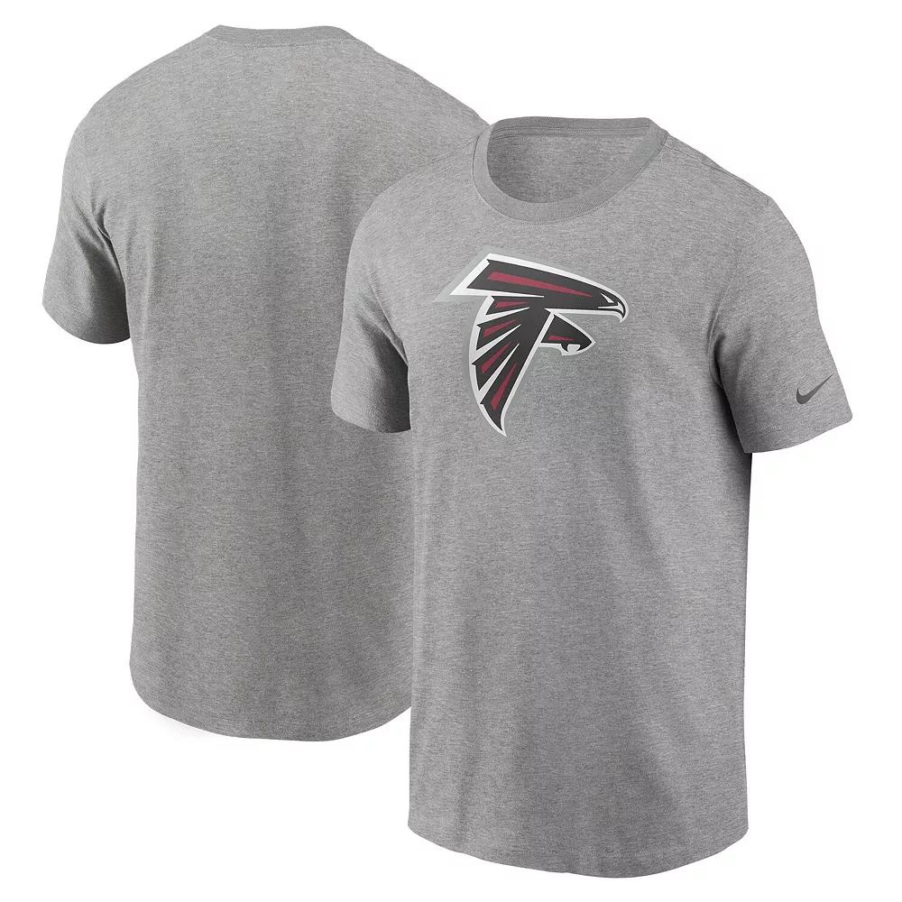 Men's Nike Heathered Gray Atlanta Falcons Primary Logo T-Shirt,  Product Image