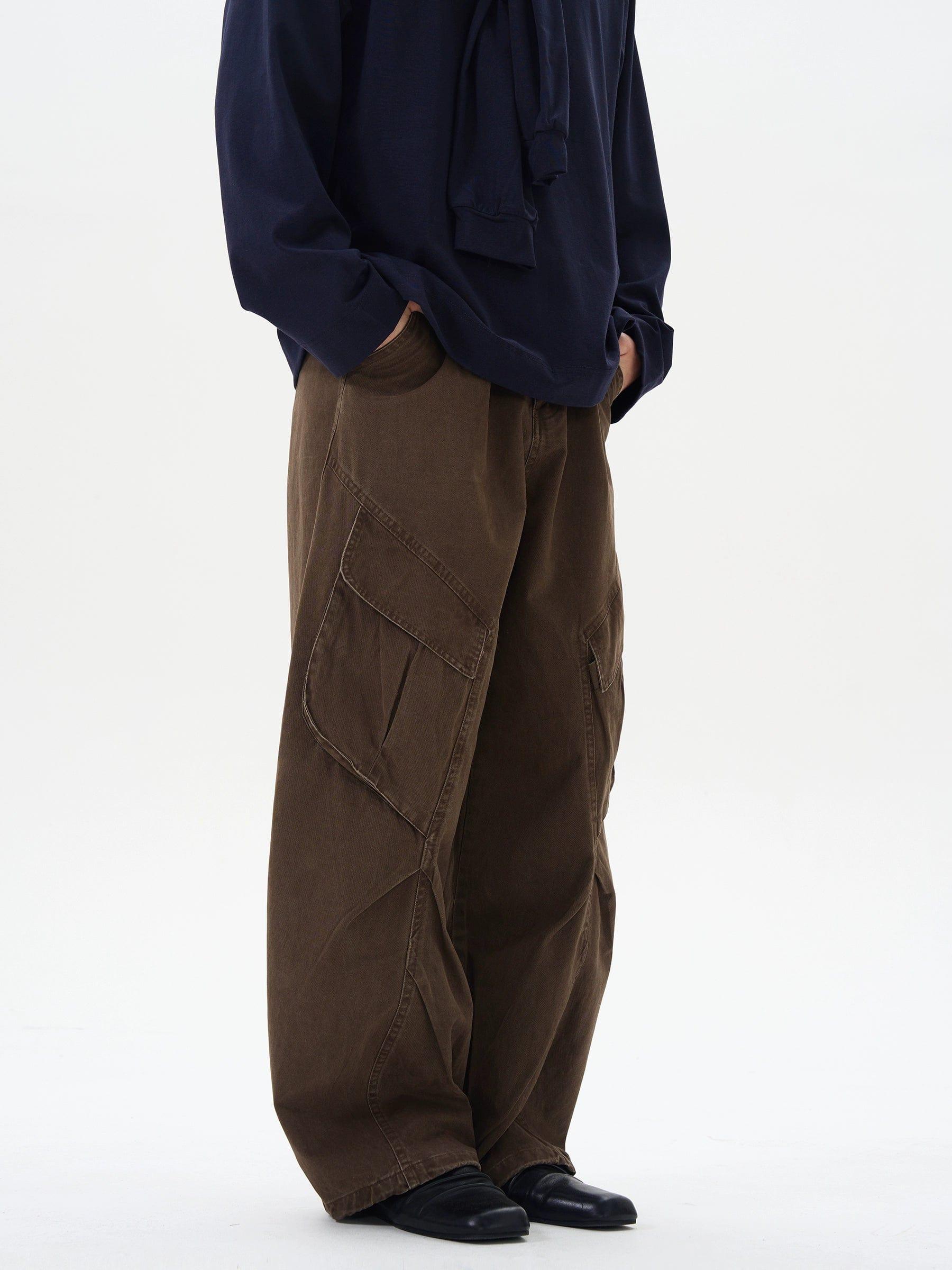 RT No. 12253 SLANT CARGO STRAIGHT PANTS Product Image
