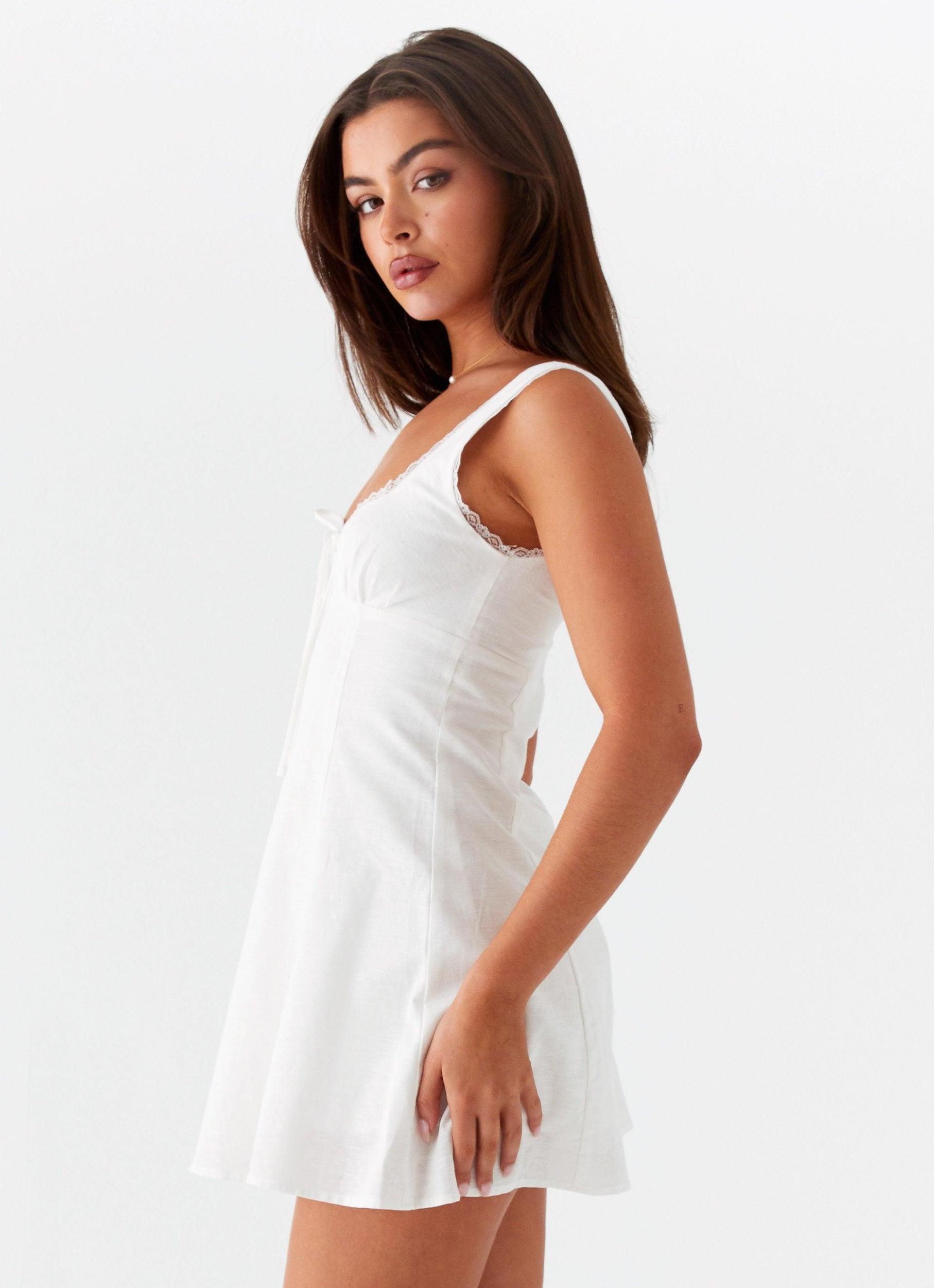 Rowena Mini Dress - White Product Image