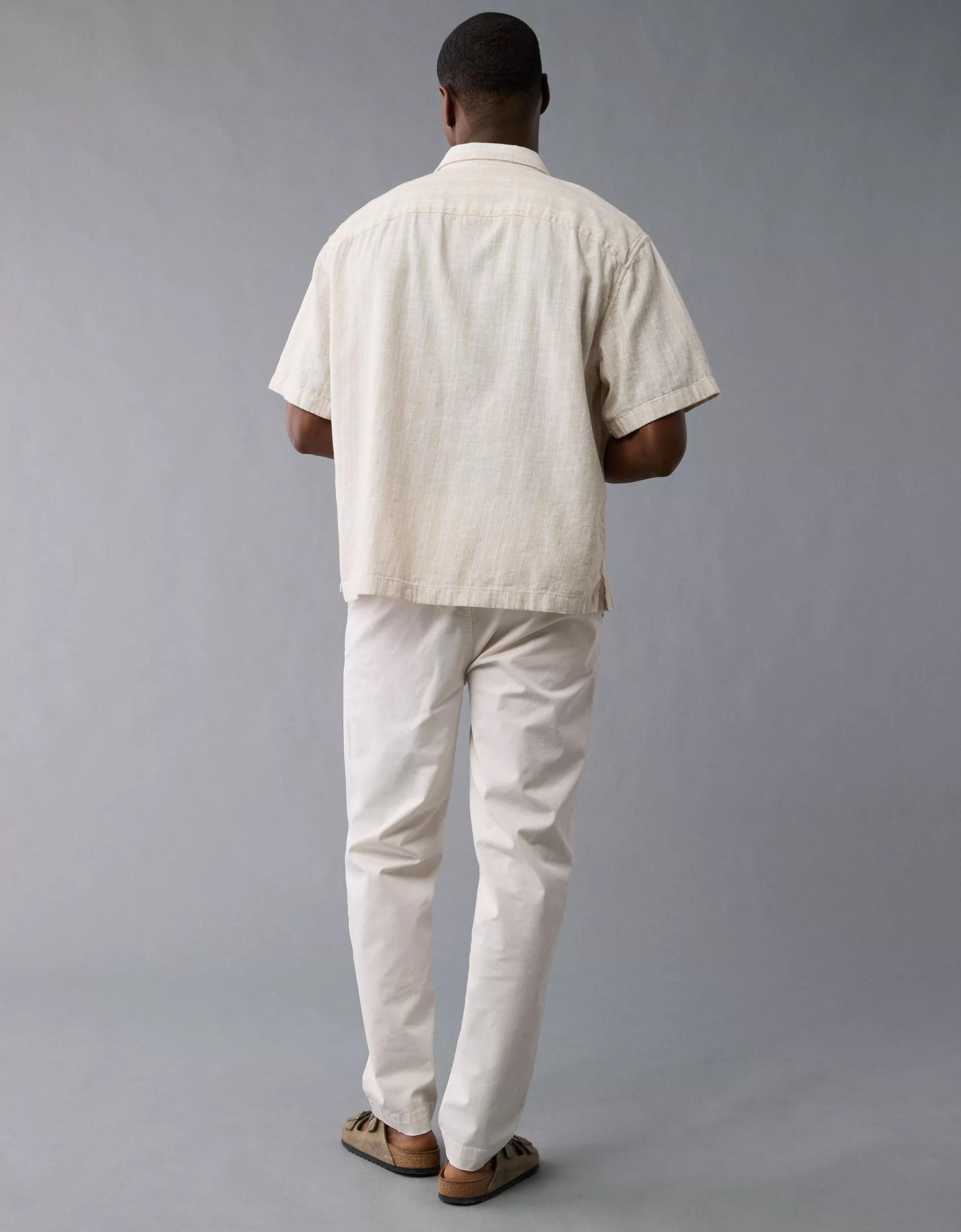 AE Poolside Striped Button-Up Shirt Product Image