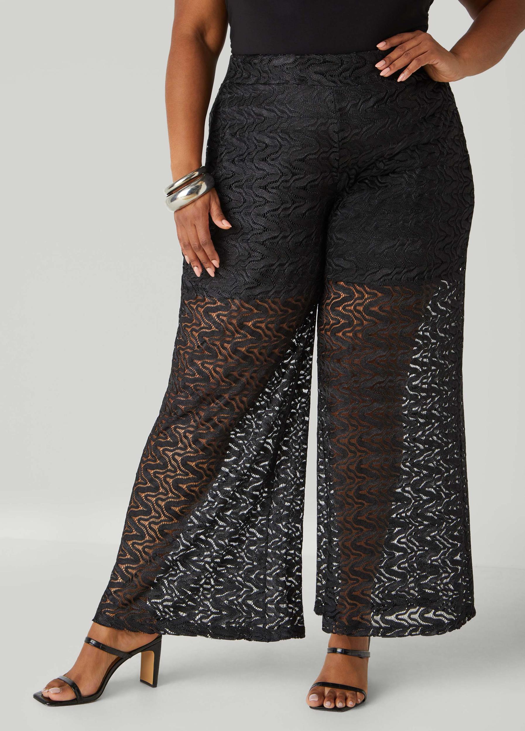 Wide Leg Lace Pants Product Image