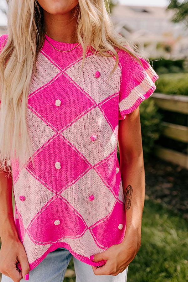 Country Club Ready Knit Sweater Top Product Image