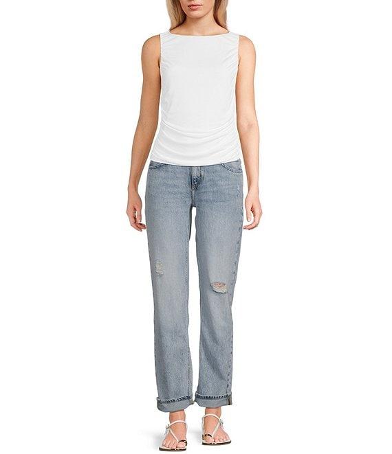 Guess Ciena Sleeveless Shirred Tank Top Product Image