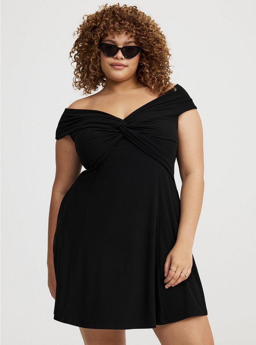 Off-Shoulder Mini Dress Product Image