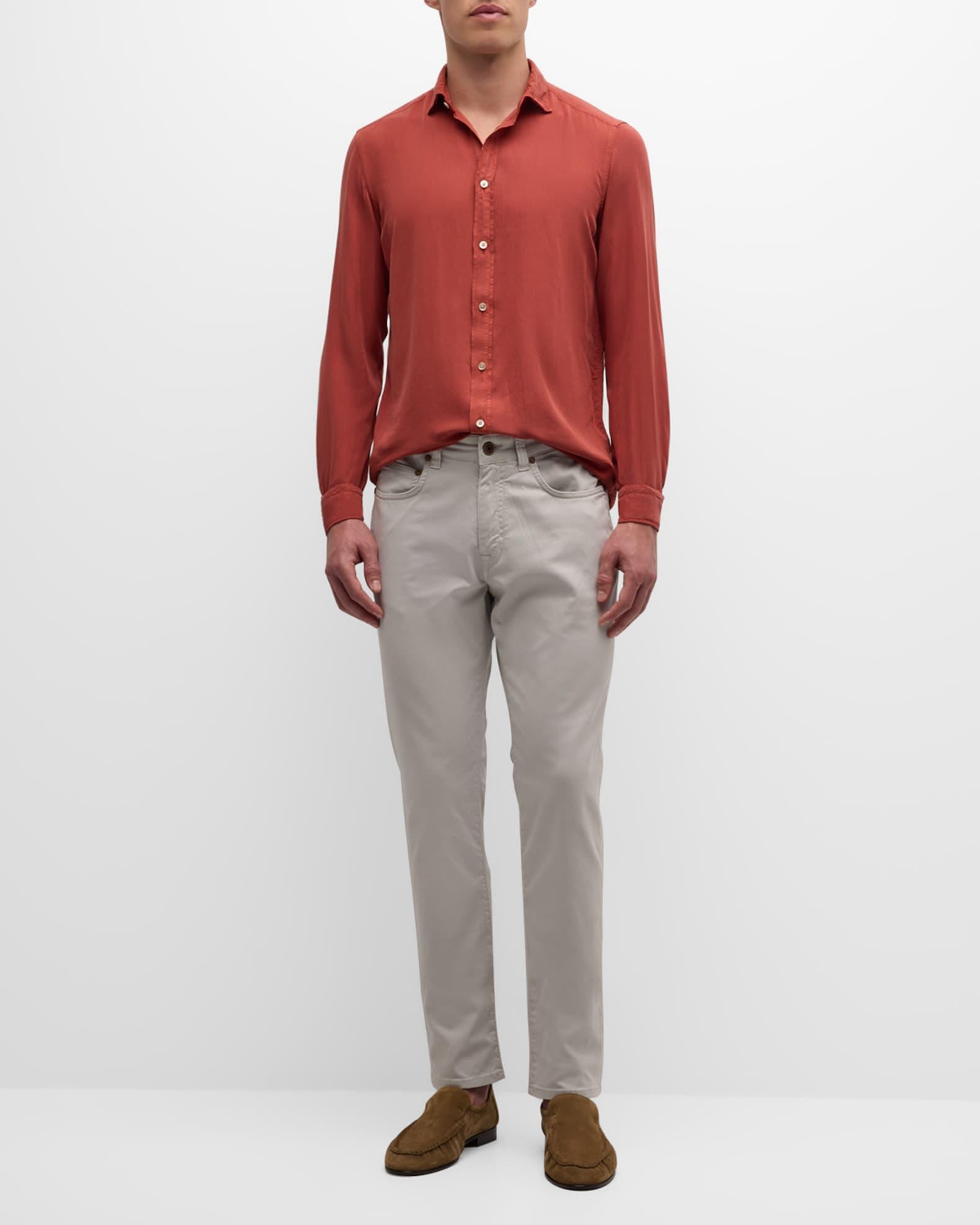 Men's Garment-Dyed Lyocell Sport Shirt Product Image