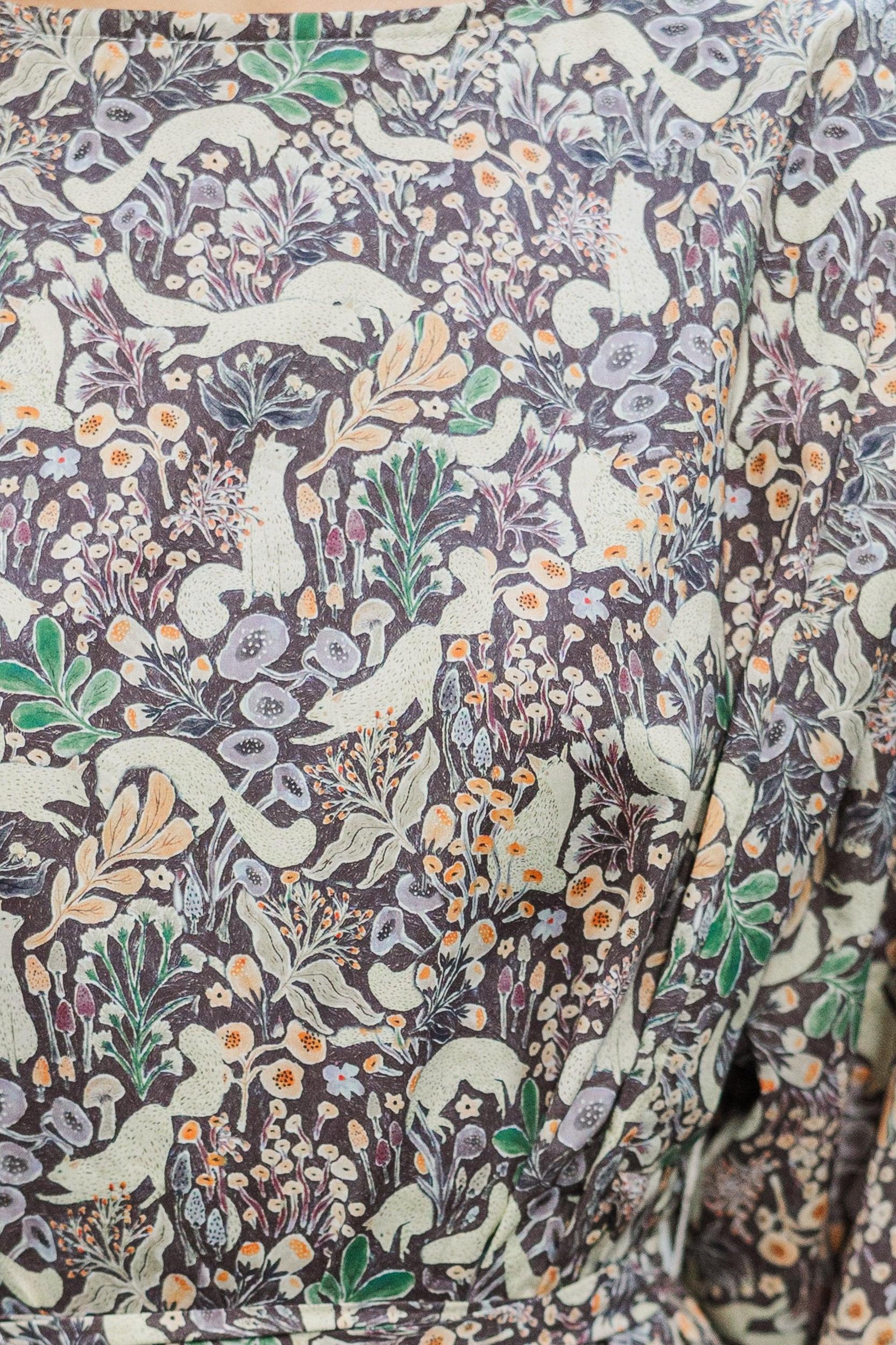 Get Closer Plum Purple Printed Dress Female Product Image