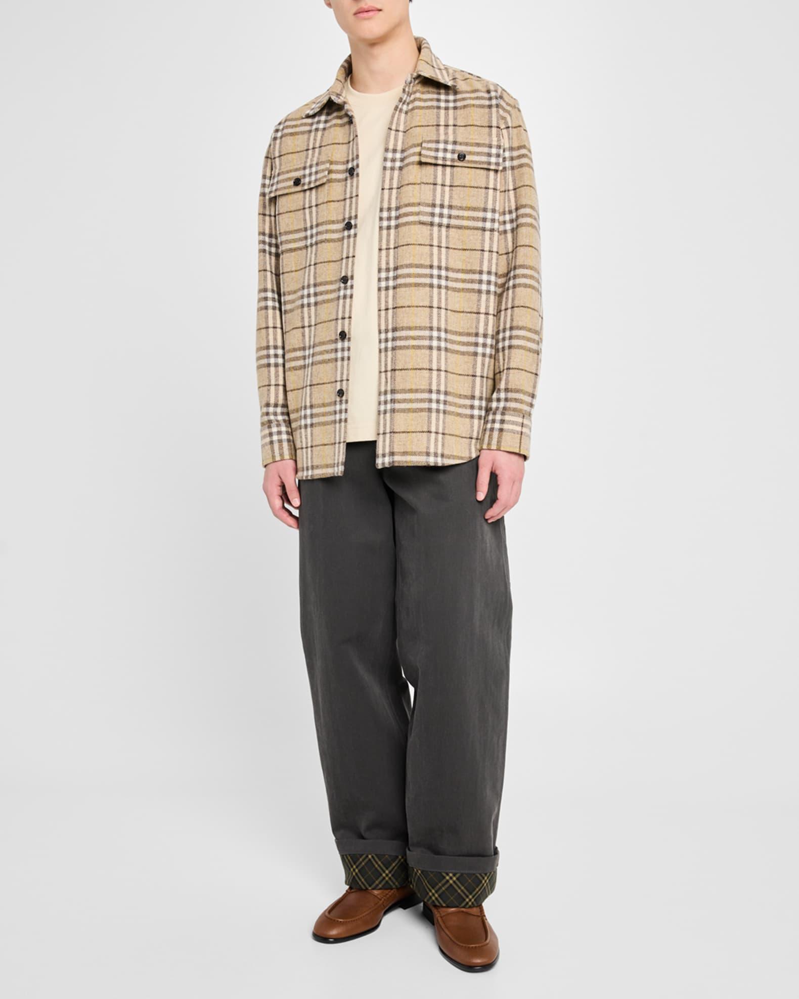 Men's Hyde Woven Leather Penny Loafers Product Image