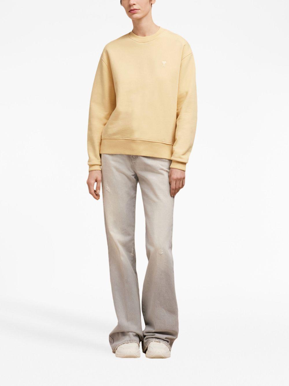 Ami de Coeur logo-embroidered cotton sweatshirt Product Image