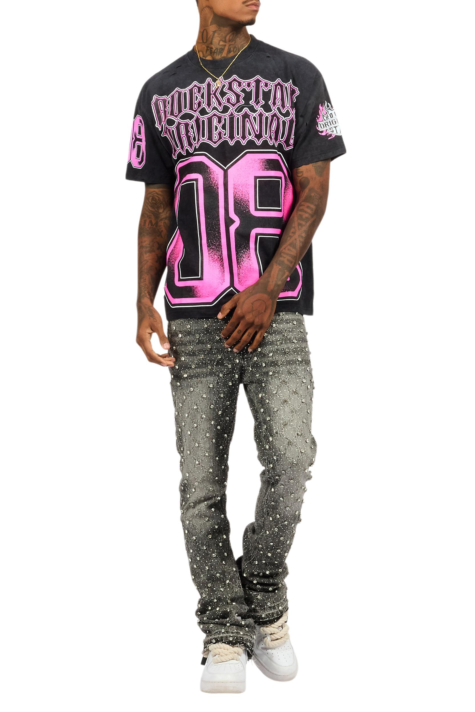 TaNeshia Black Oversized T-Shirt Female Product Image