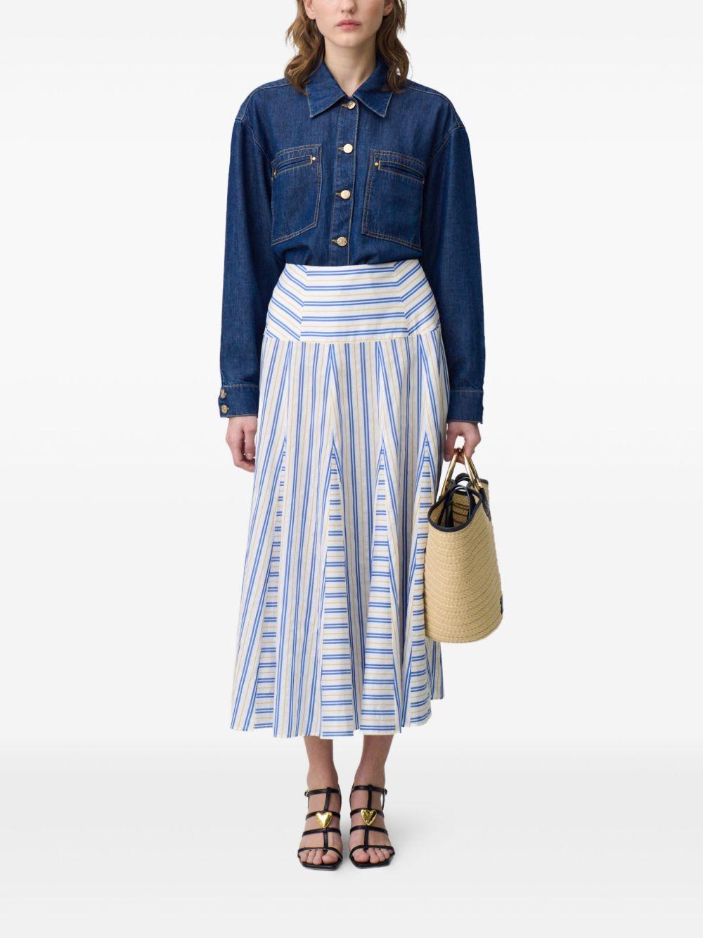 striped midi skirt Product Image