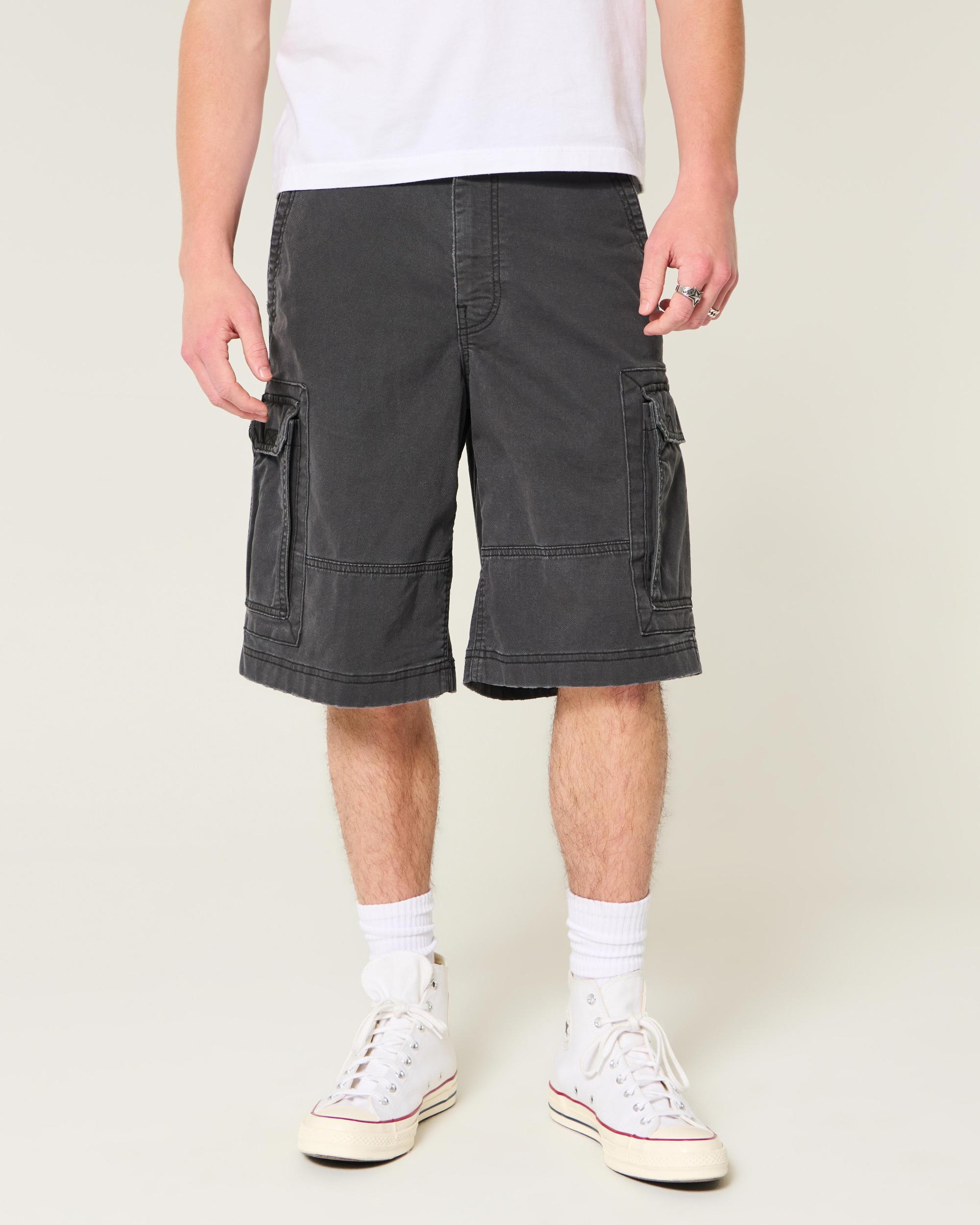 At-the-Knee Baggy Cargo Shorts Product Image
