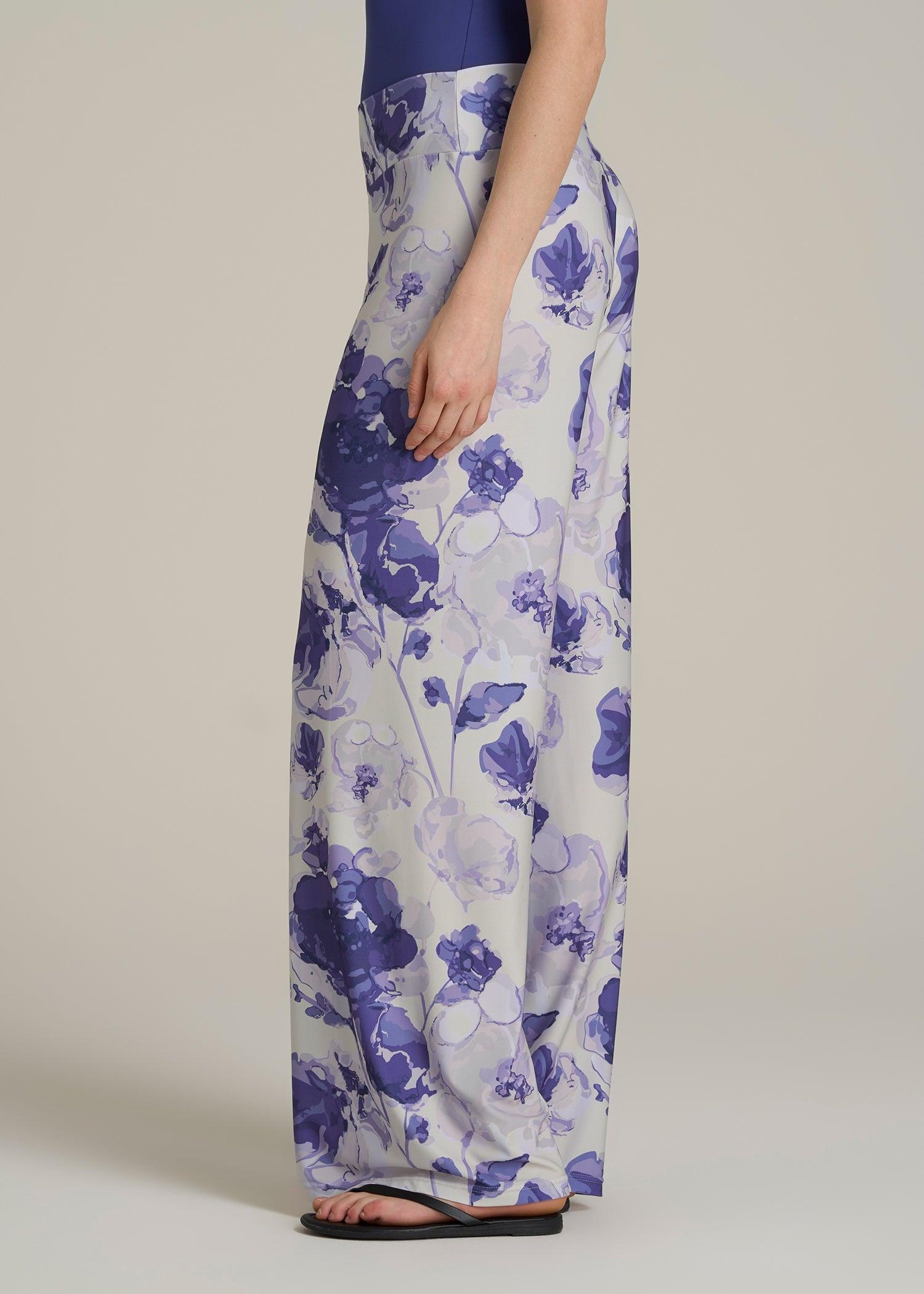 Pull On Breezy Wide Leg Pants for Tall Women in Petal Wash Female Product Image