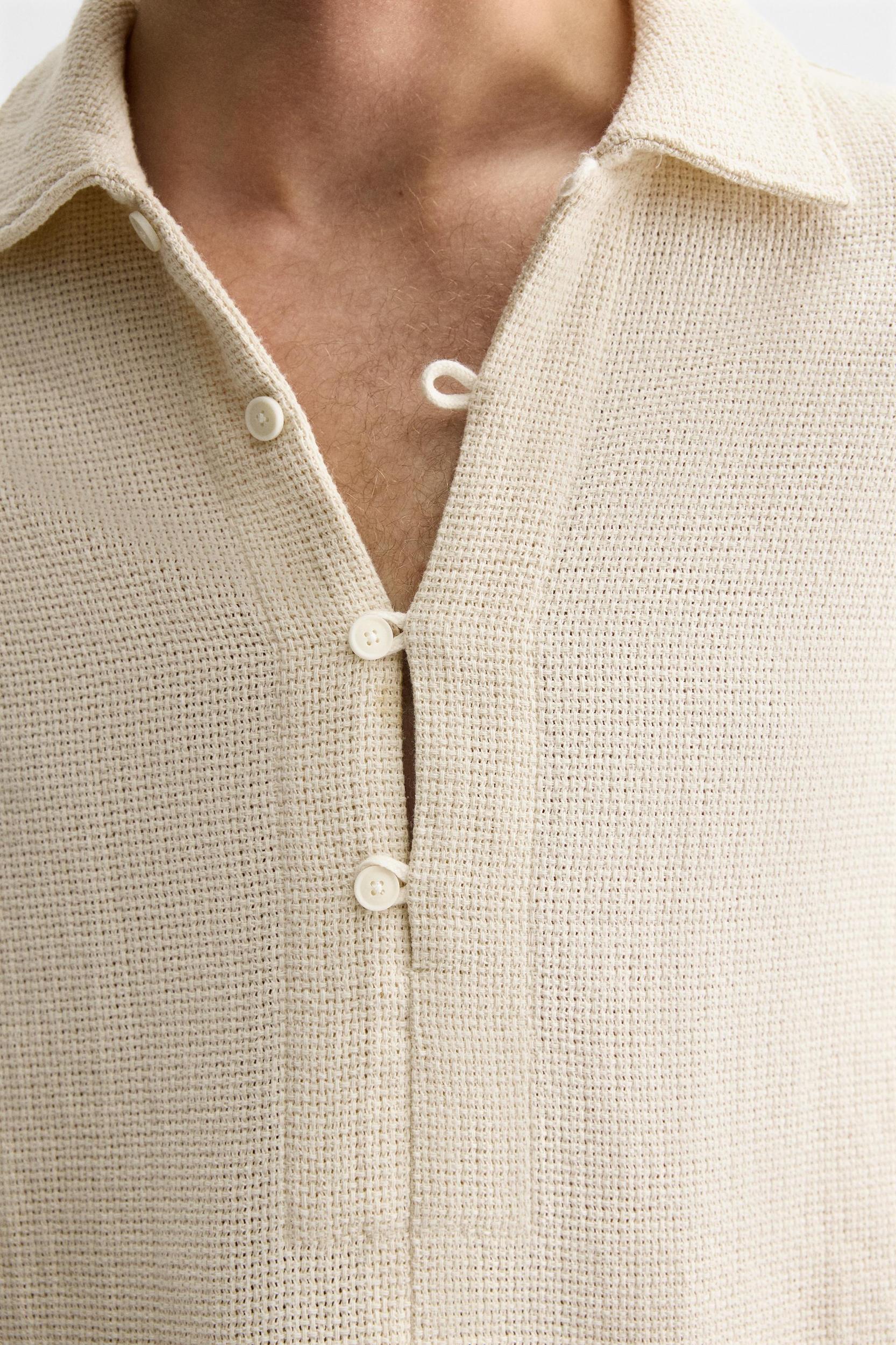TEXTURED POLO SHIRT Product Image