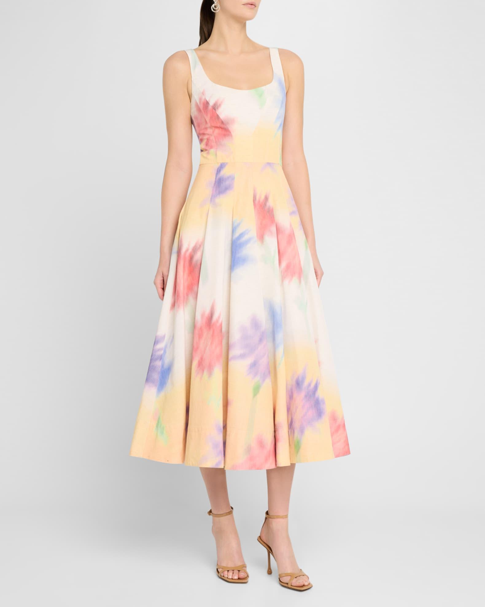 Corset Sleeveless Midi Sun Dress Product Image