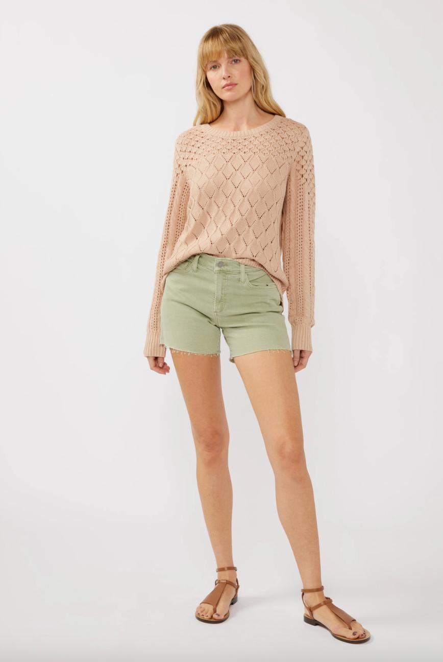 Pointelle Knit Sweater Product Image