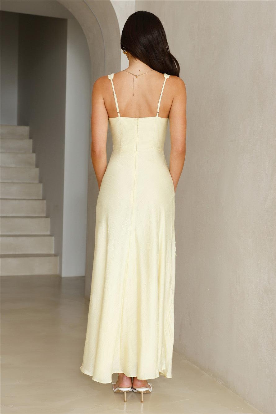 Juicy Floral Maxi Dress Yellow Product Image