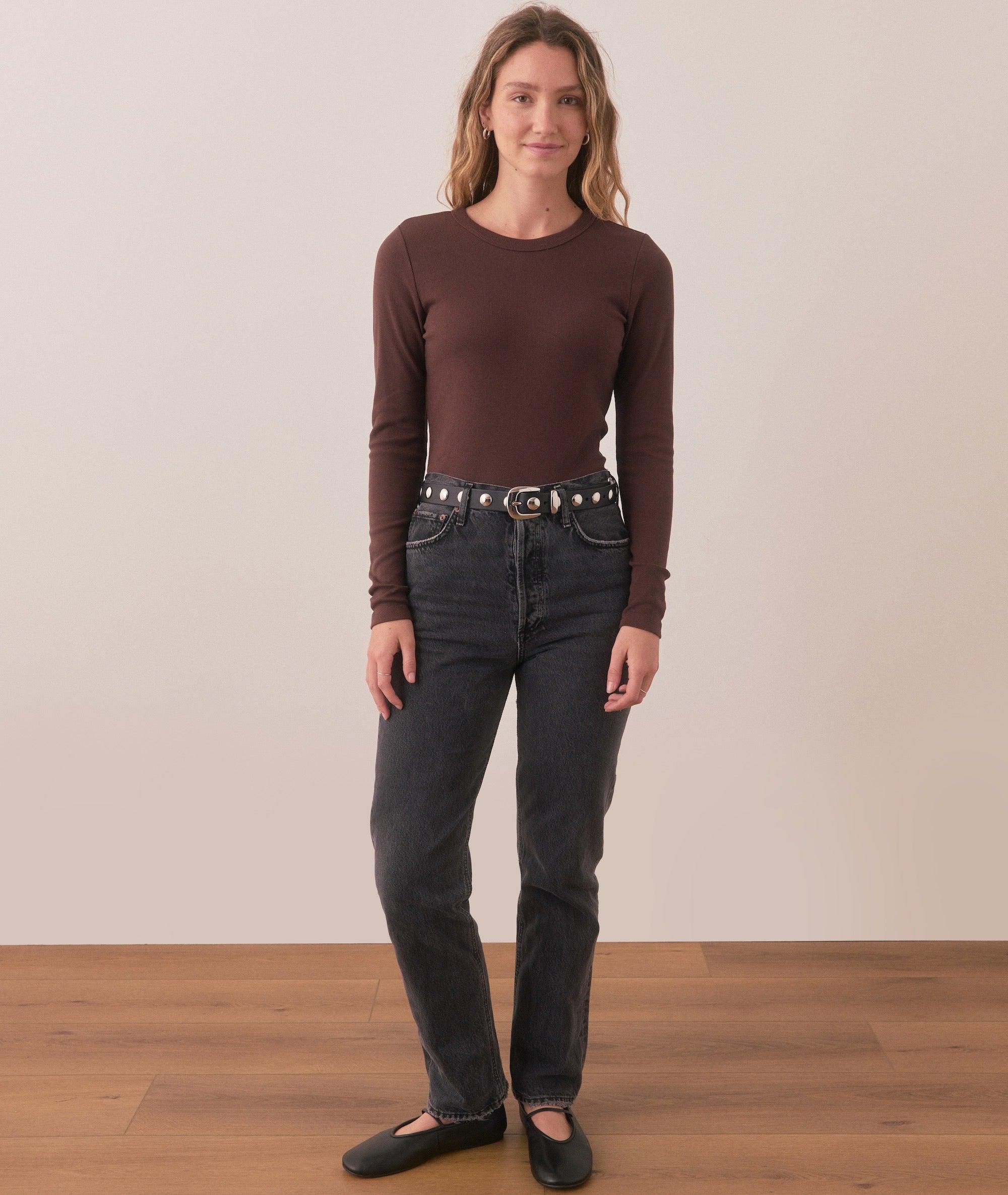 Lexi Rib Sun-In Longsleeve Crew Tee Product Image