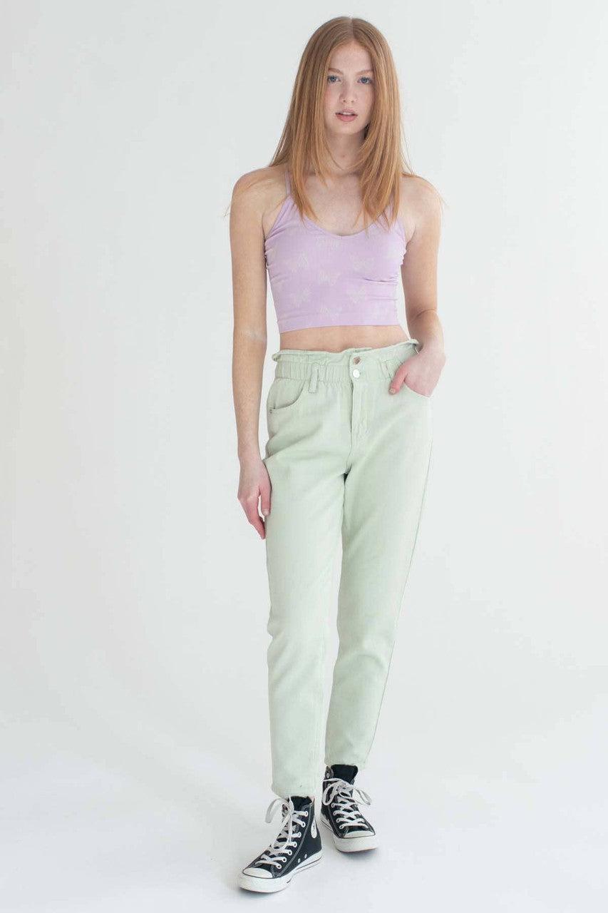 Lavender Butterfly Seamless Crop Cami Product Image