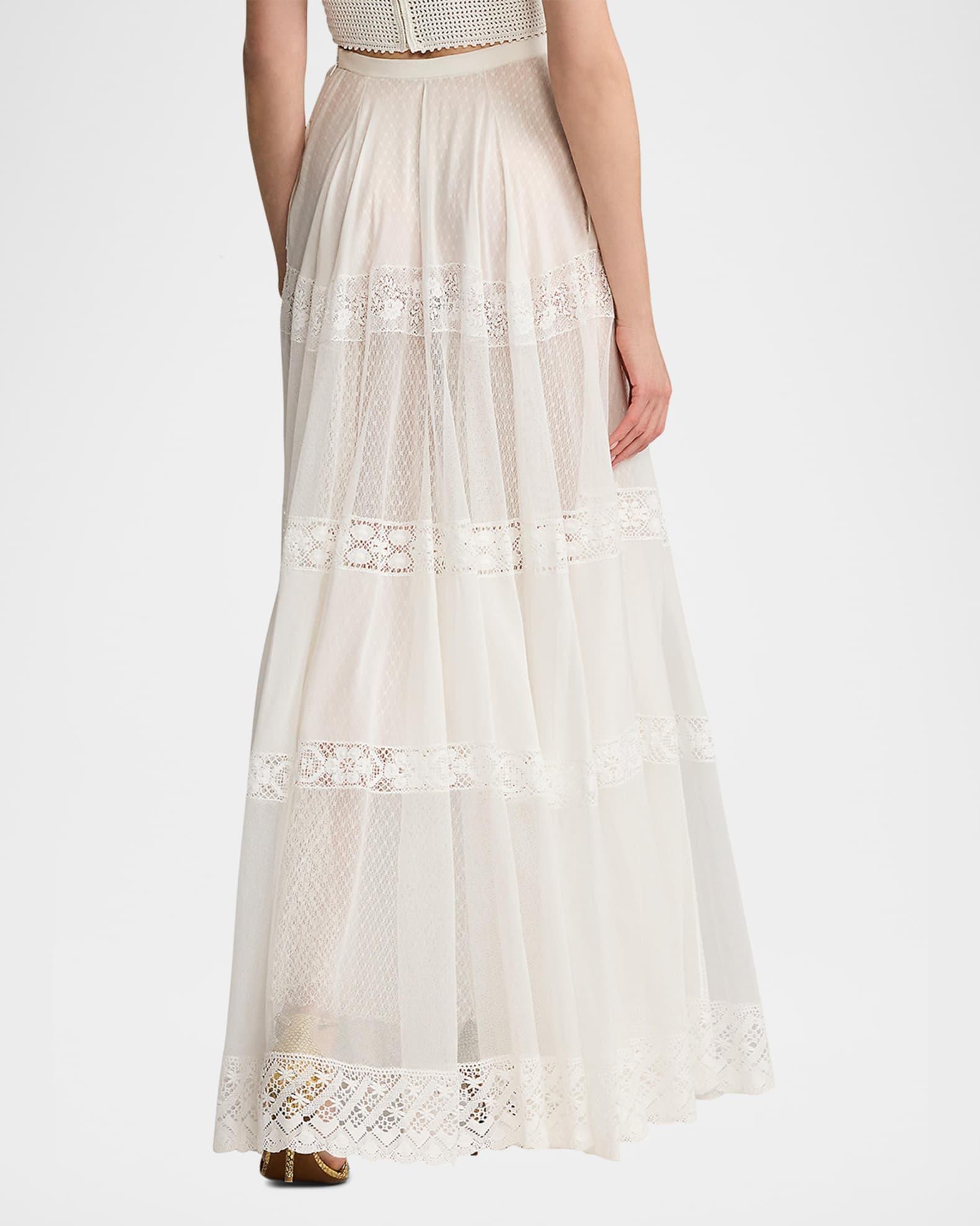 Malti Embroidered Voile Maxi Skirt Product Image