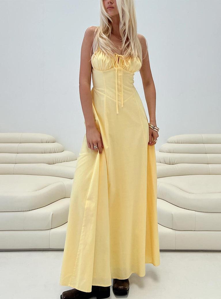 Leticia Maxi Dress Lemon Product Image