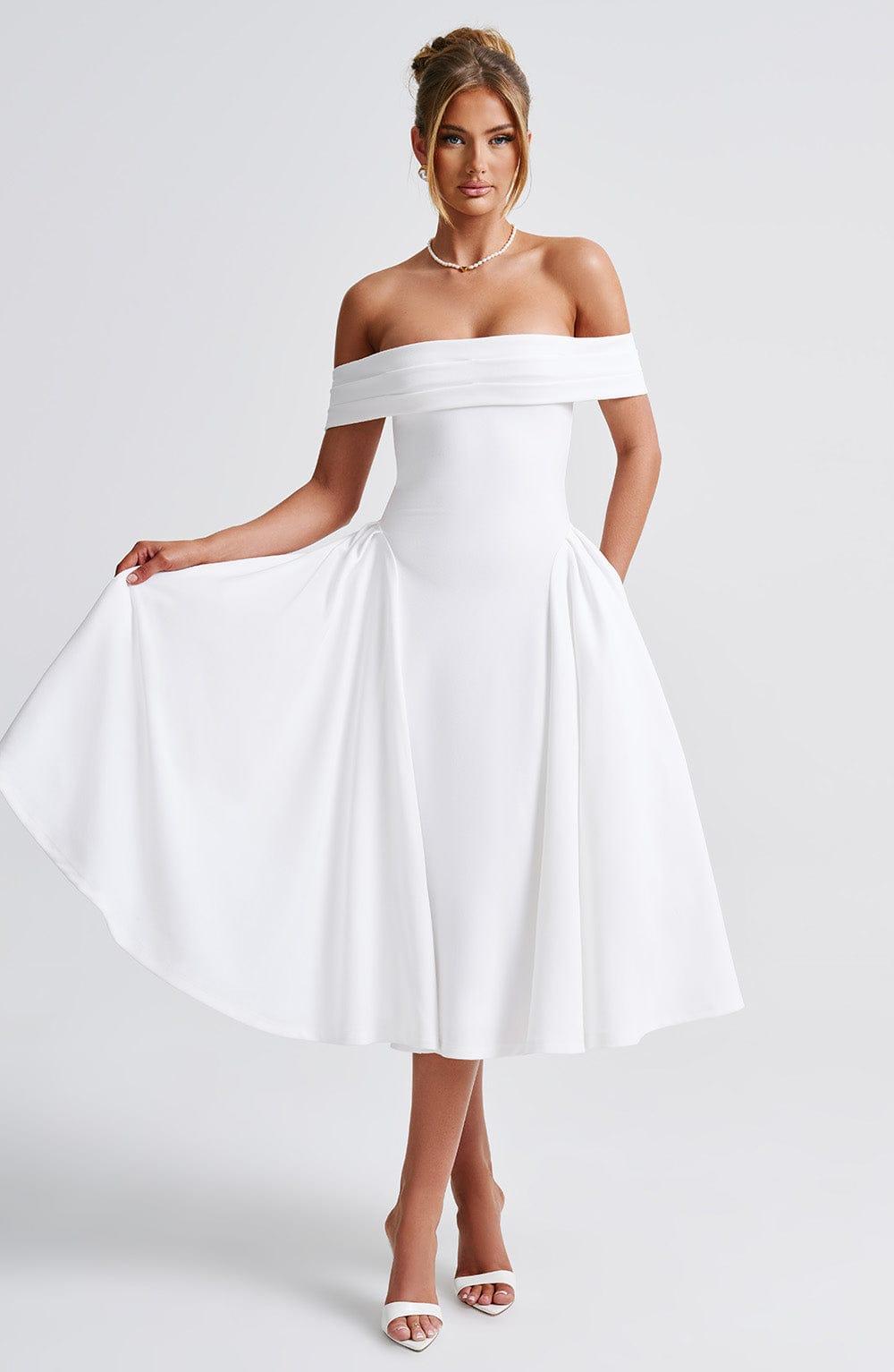 Miranda Midi Dress - Ivory Product Image