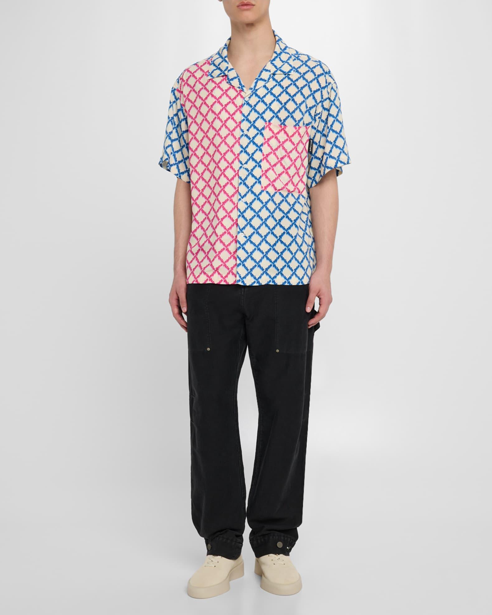 Men's Net Logo Bowling Shirt Product Image