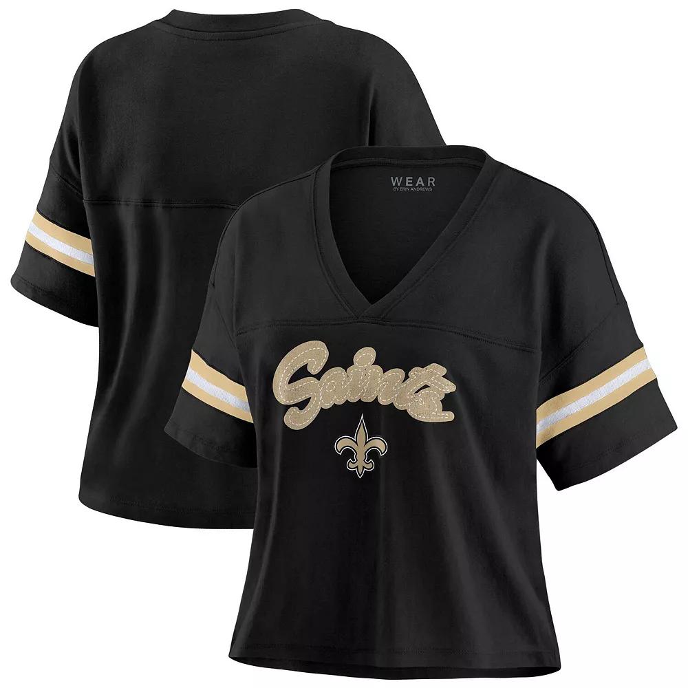 Women's WEAR by Erin Andrews Black New Orleans Saints Plus  Product Image