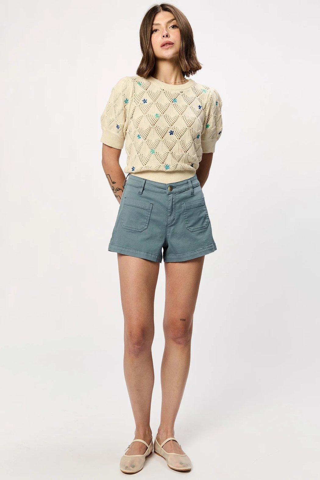 Carlisle High Waisted Patch Pocket Shorts Product Image