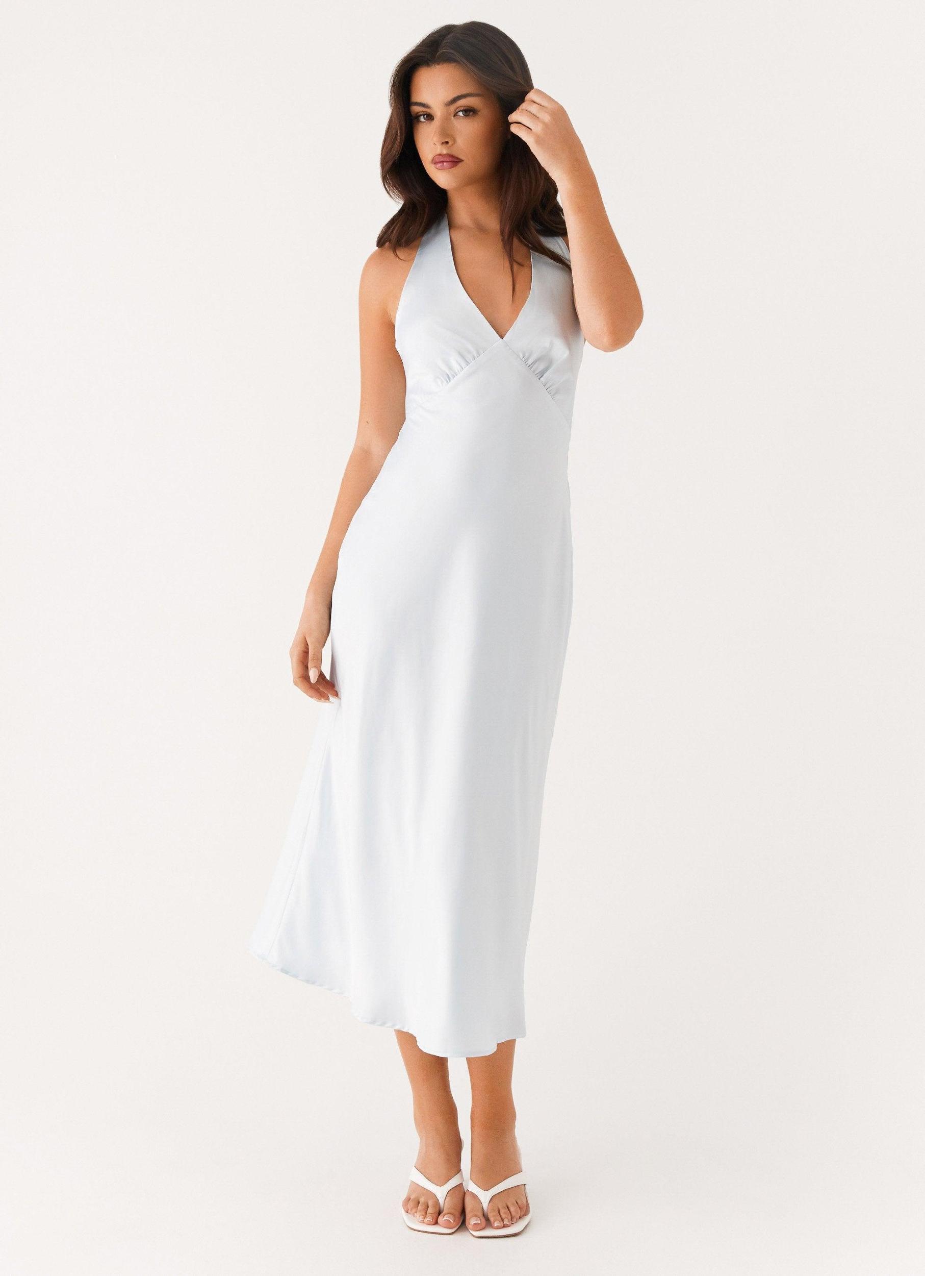 Heavy Hearted Midi Dress - Blue Product Image