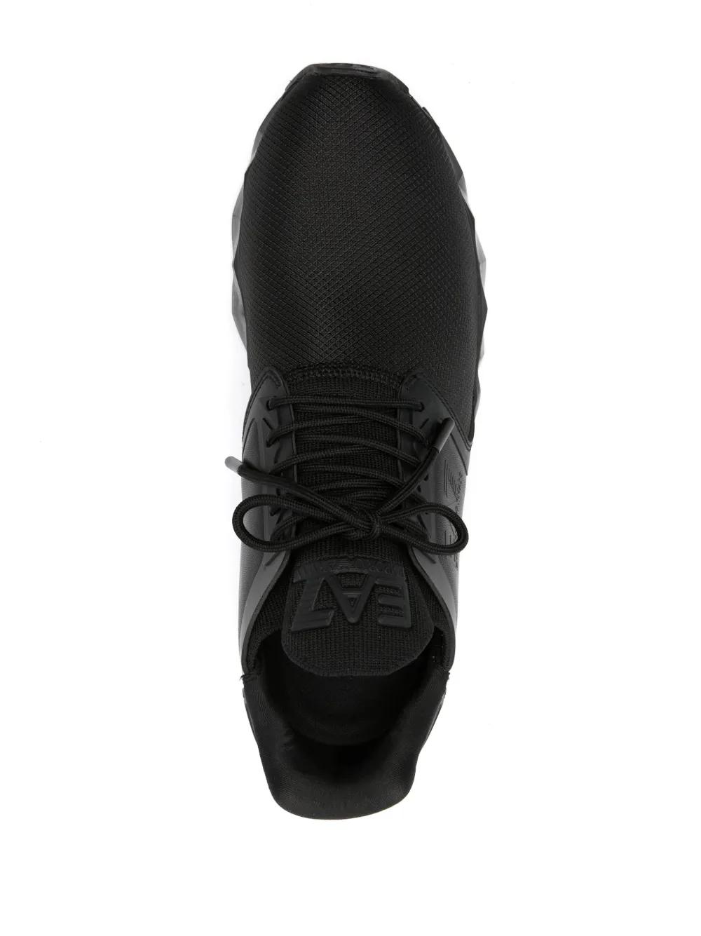 lace-up contrast-sole sneakers Product Image