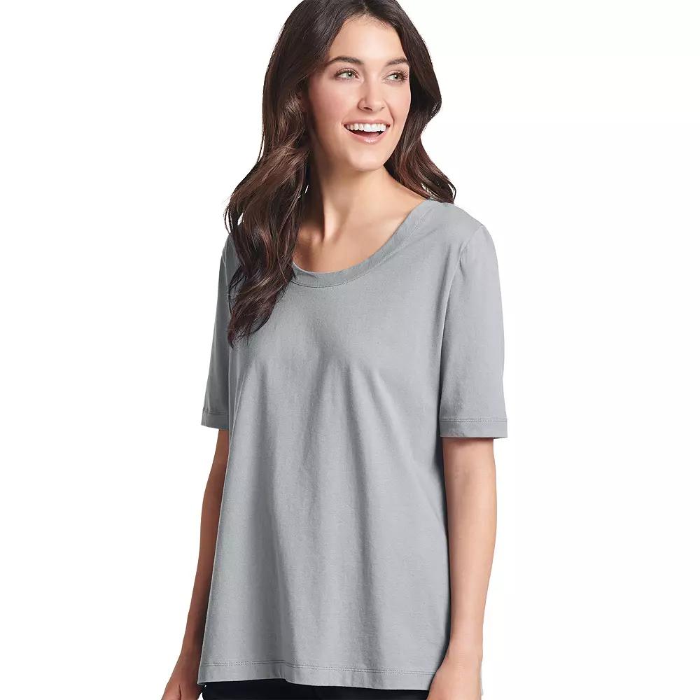 Womens Jockey Everyday Essentials Pajama Tee Grey Gray Product Image