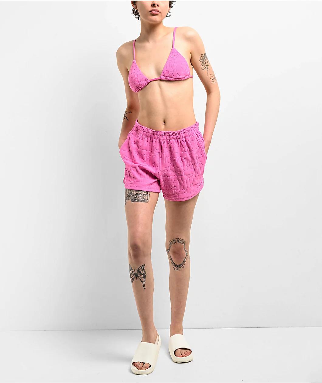 Nike Retro Flow Pink Cover Up Shorts Product Image