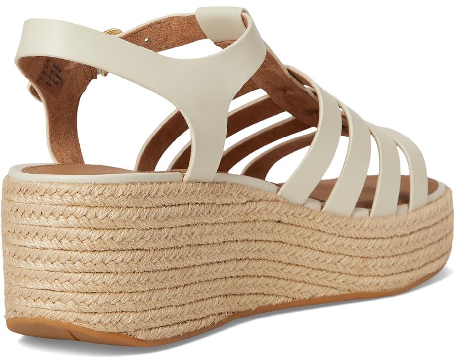 Platfforms Leather/Cork Heeled Ankle-Strap Sandals Product Image