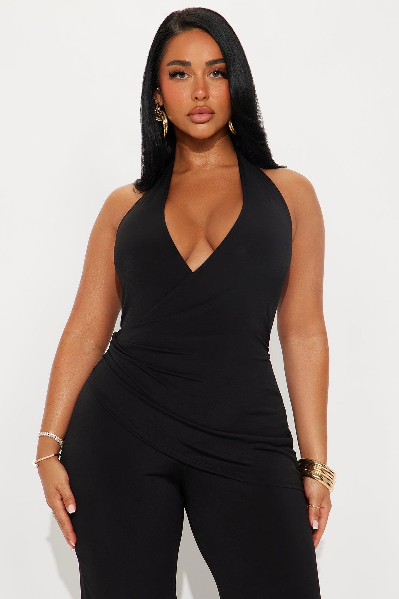 After Dark Fantasy Halter Jumpsuit - Black Female Product Image