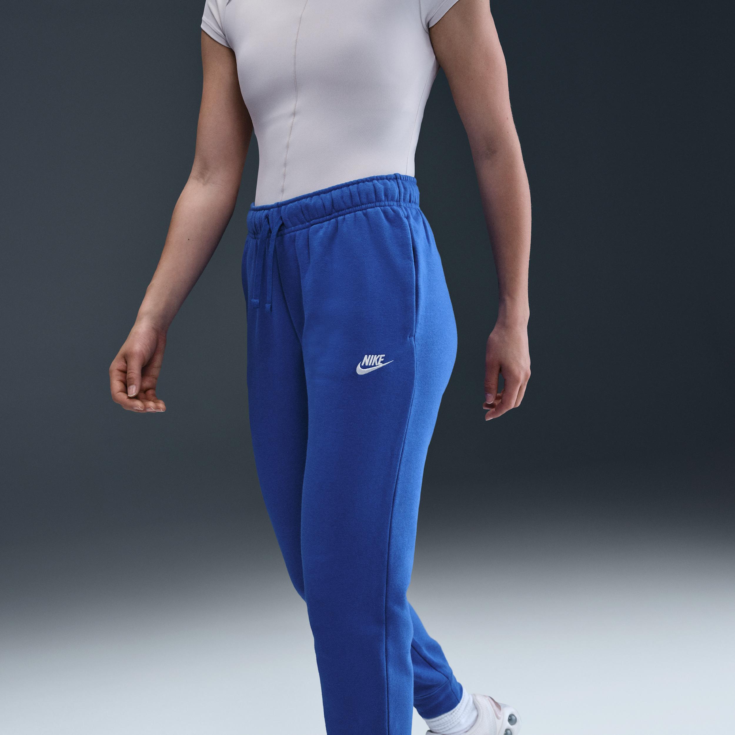 Womens Nike Sportswear Club Fleece Mid-Rise Jogger Pants | DQ5191-480 Product Image