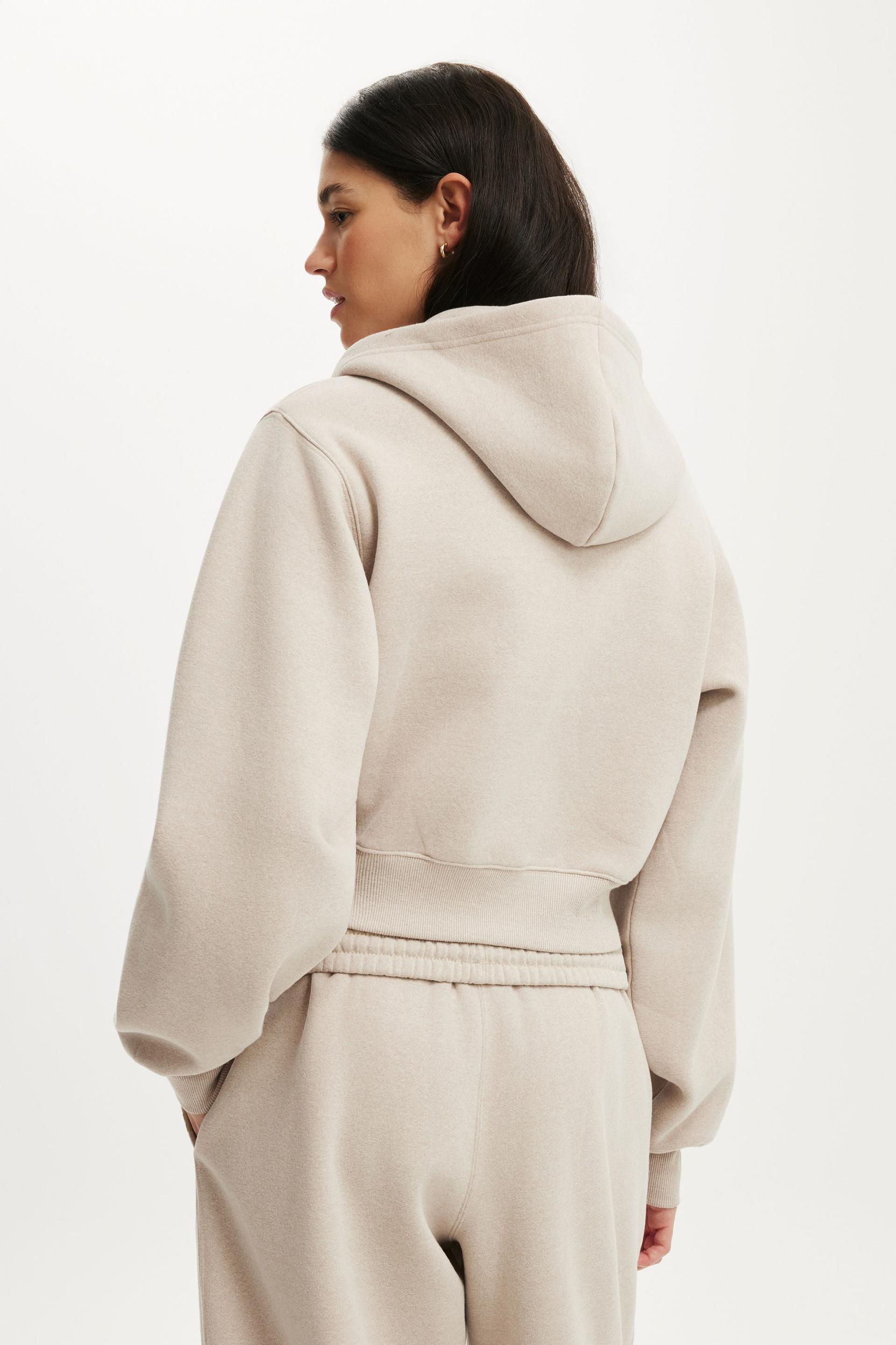 Plush Relaxed Zip Through Hoodie Product Image