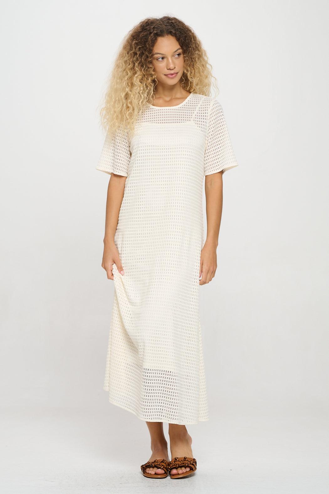 Vanila Honeycomb Maxi Dress Product Image