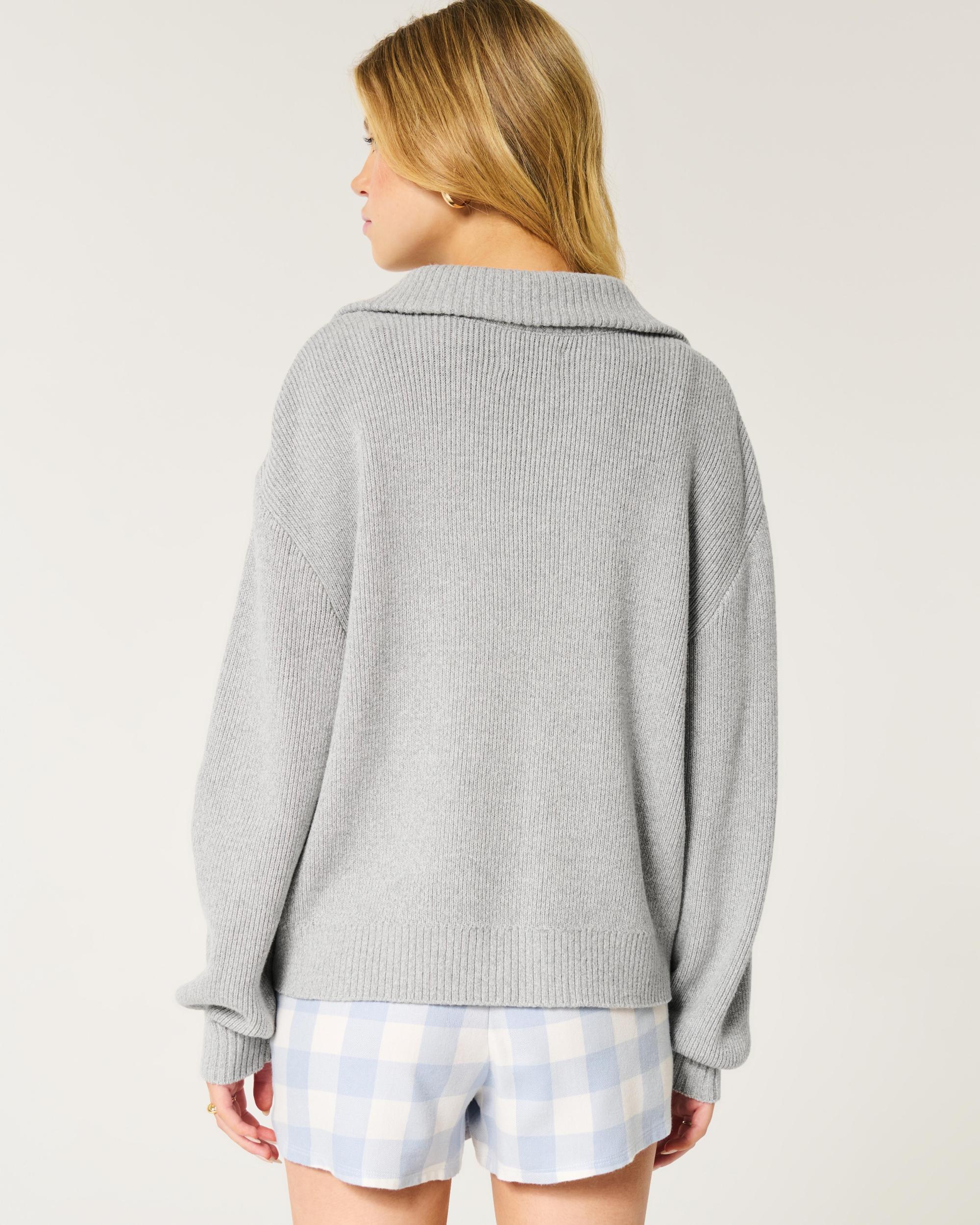 Oversized Half-Zip Sweater Product Image