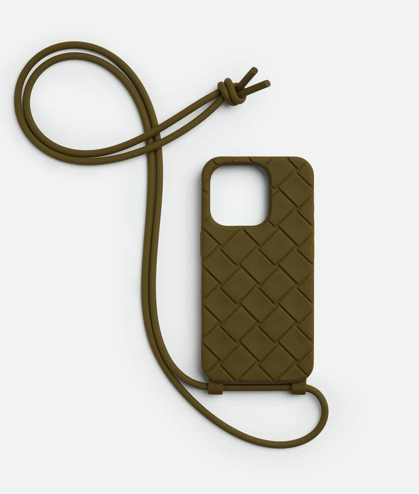 iPhone 15 Pro Case With Strap in Olive oil Product Image