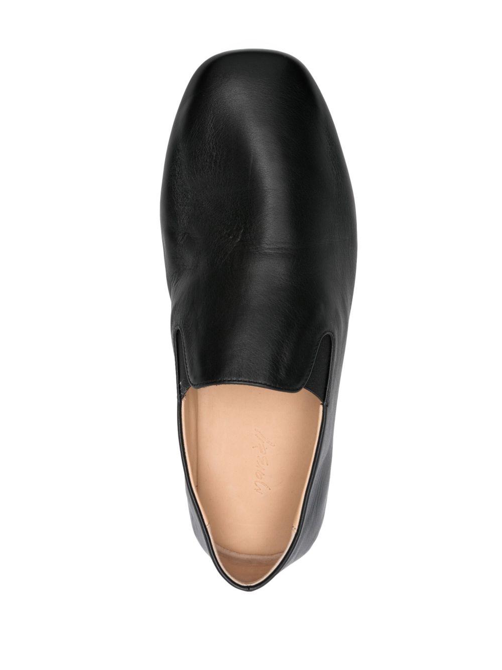 square-toe leather loafers Product Image
